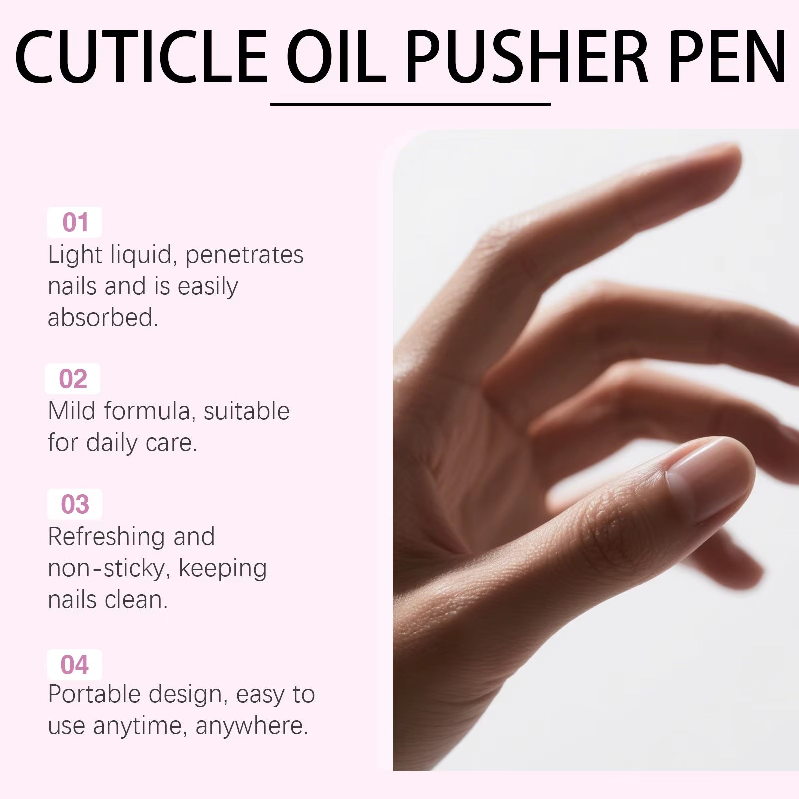 Image of Nail Cuticle Oil Pen anti Cracking Strengthening Nourishing Cuticle Repair Remove Dead Skin Beauty Health Nail Nutrition Oil Pen