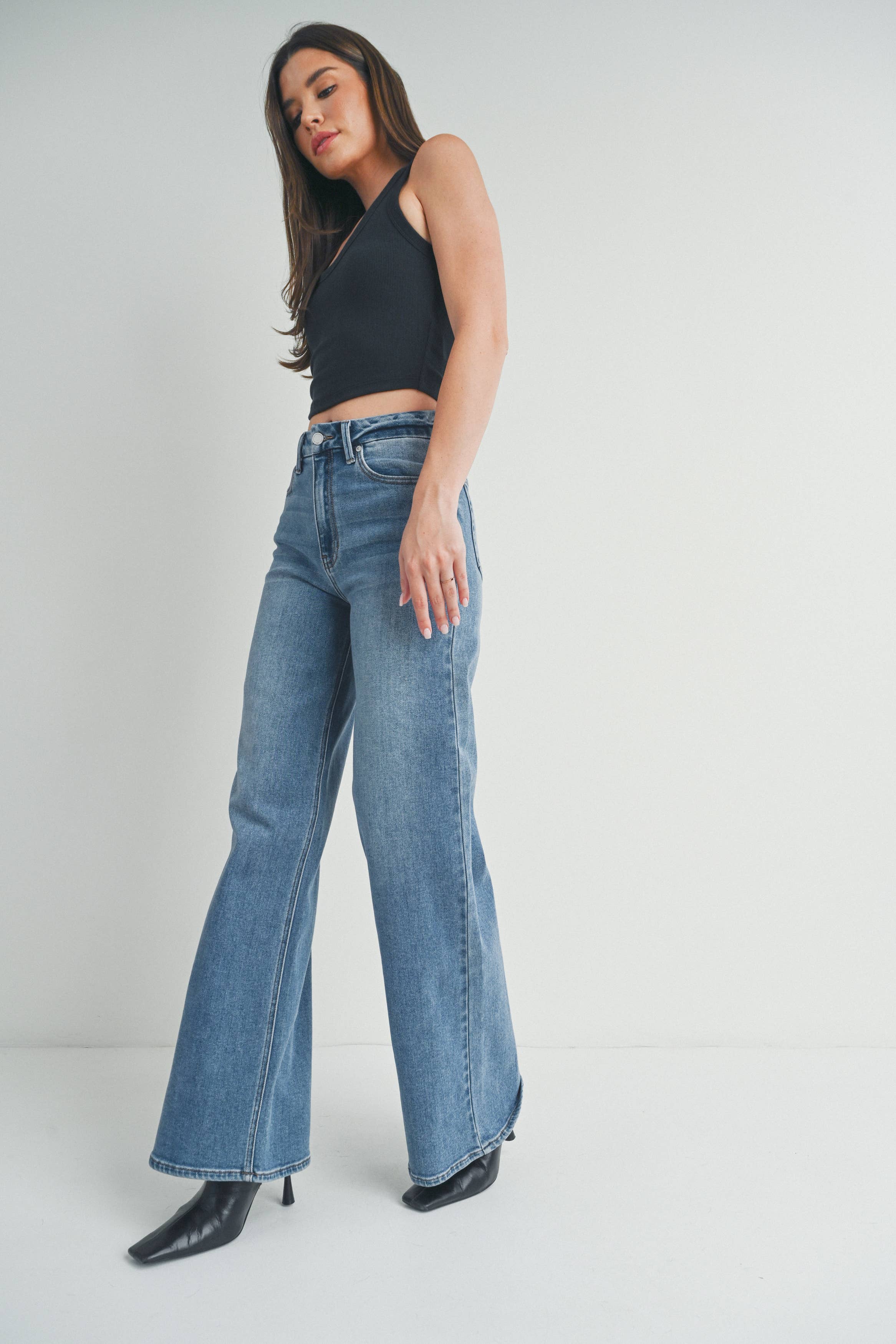 Image of JBD HR Palazzo Wide Leg Jean