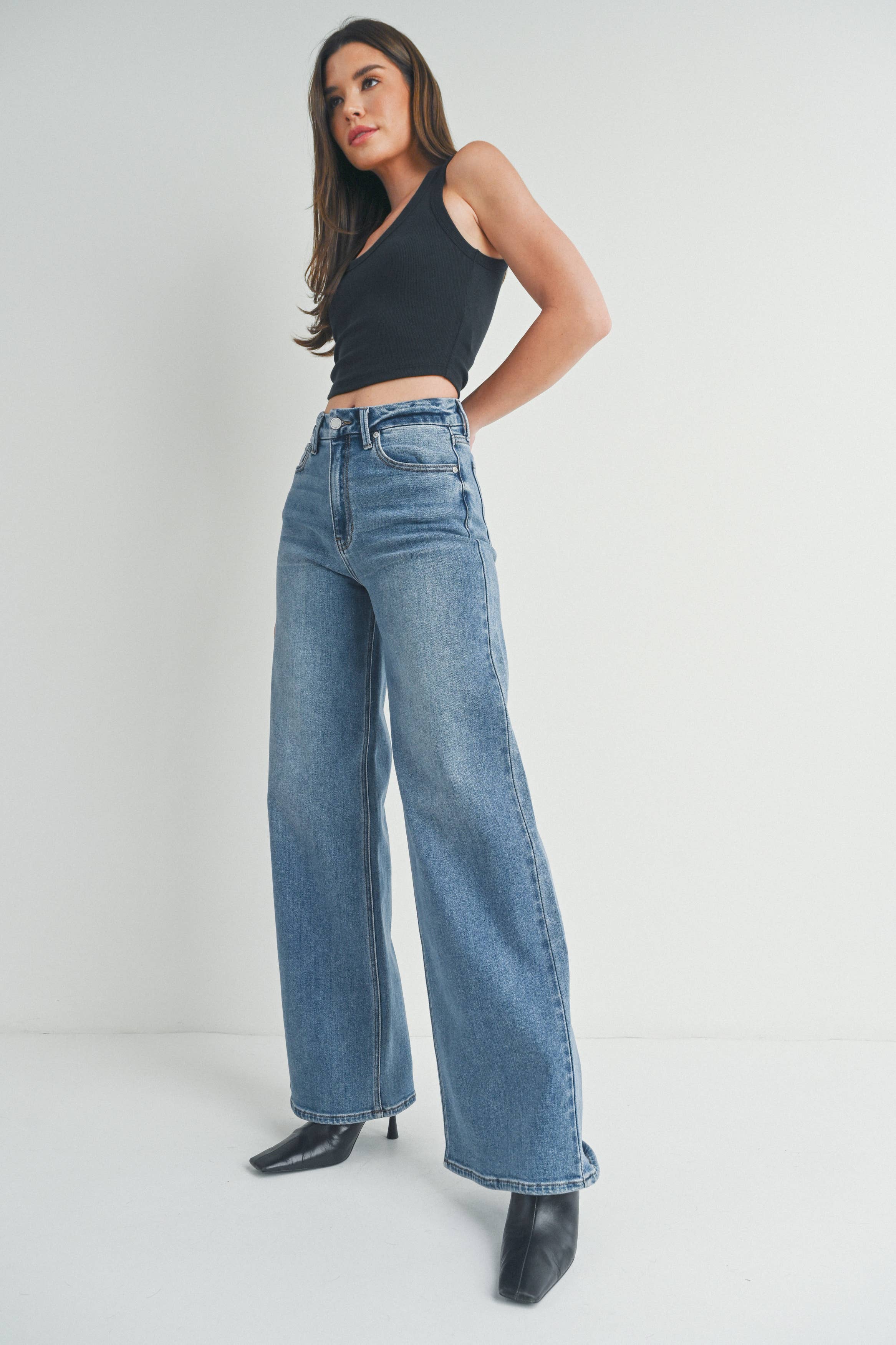 JBD HR Palazzo Wide Leg Jean