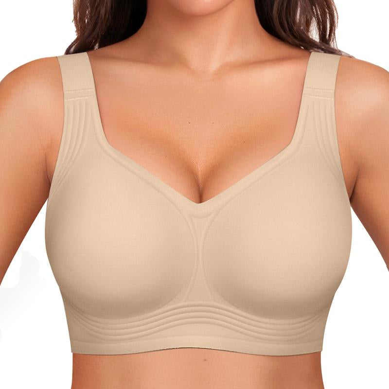 Image of OEAK Women Wirefree Bras for Women Full Coverage No Underwire Everyday Bras Comfortable Wireless Padded Jelly Bras