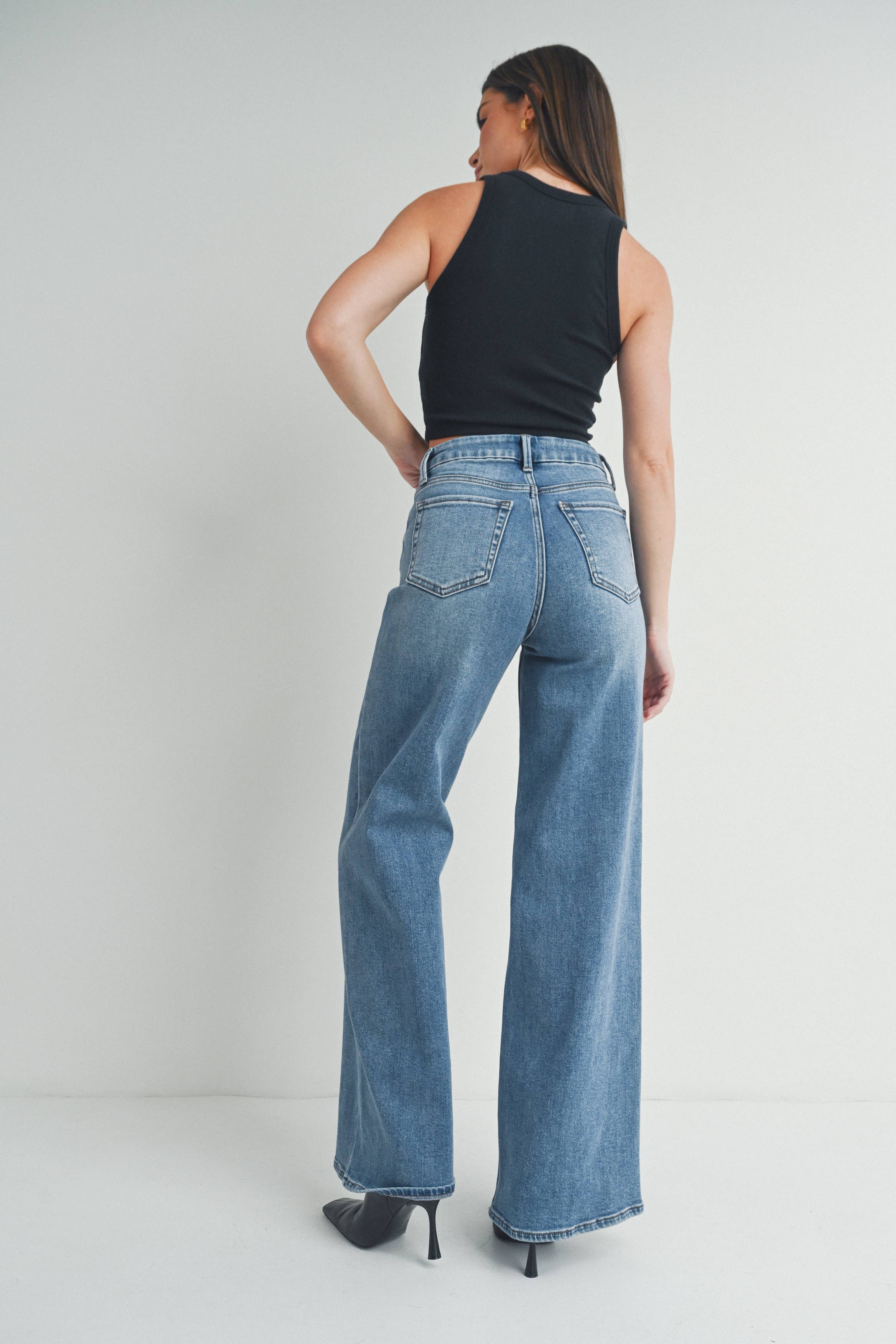 JBD HR Palazzo Wide Leg Jean