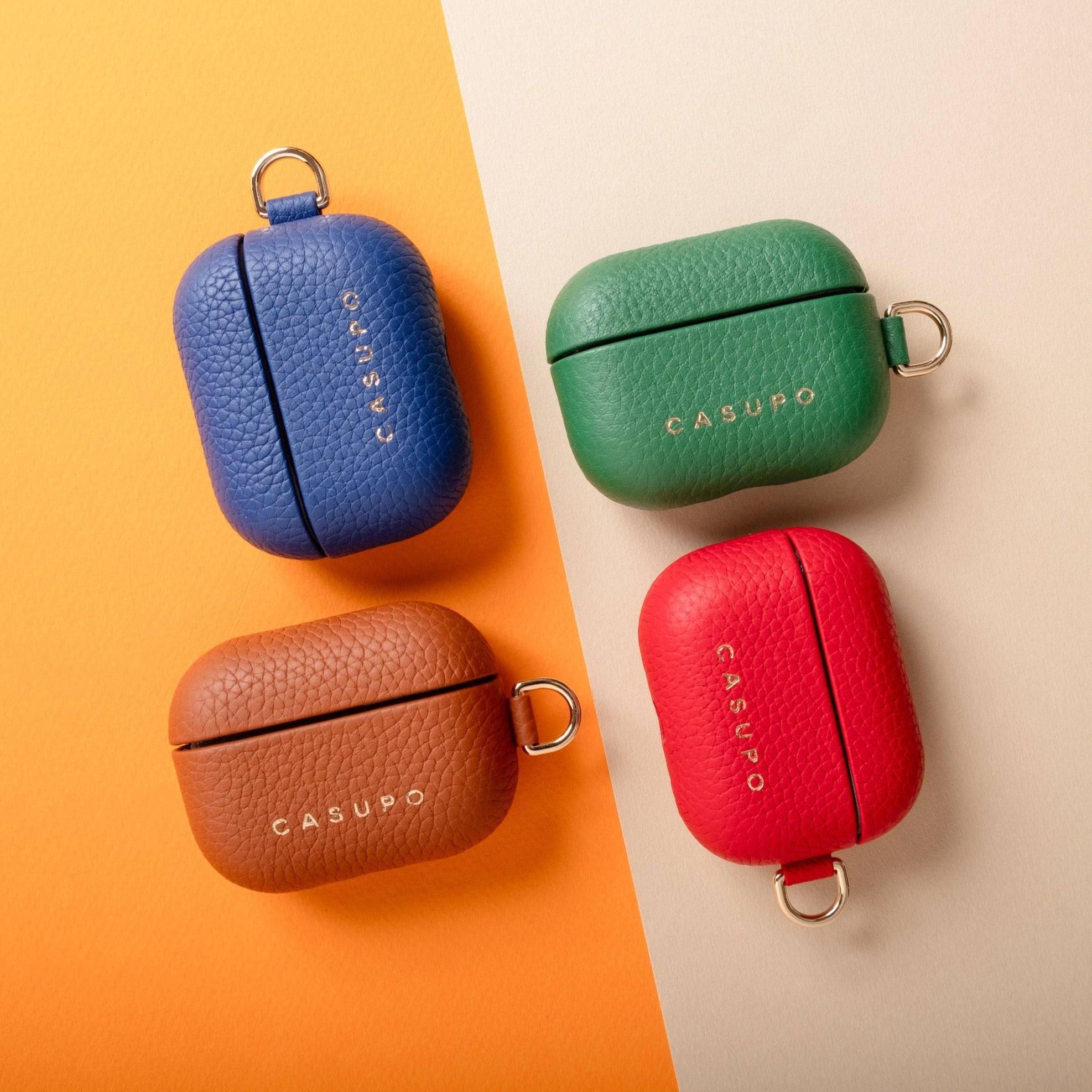 Image of Leather Airpod Case - Tan