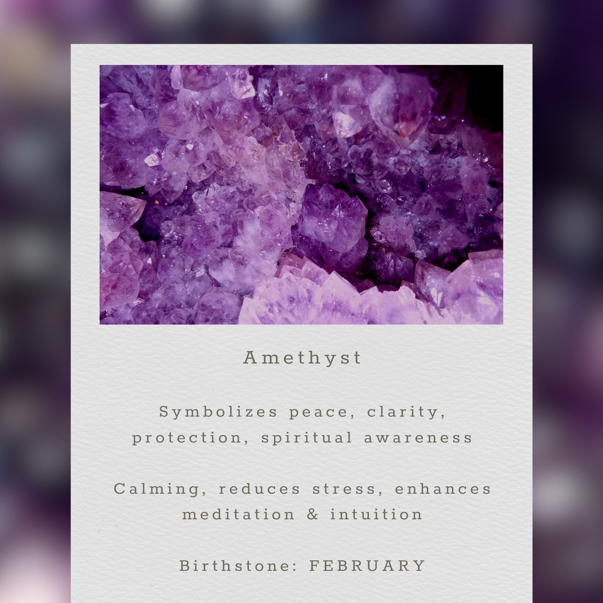 Amethyst Ballet Bracelet