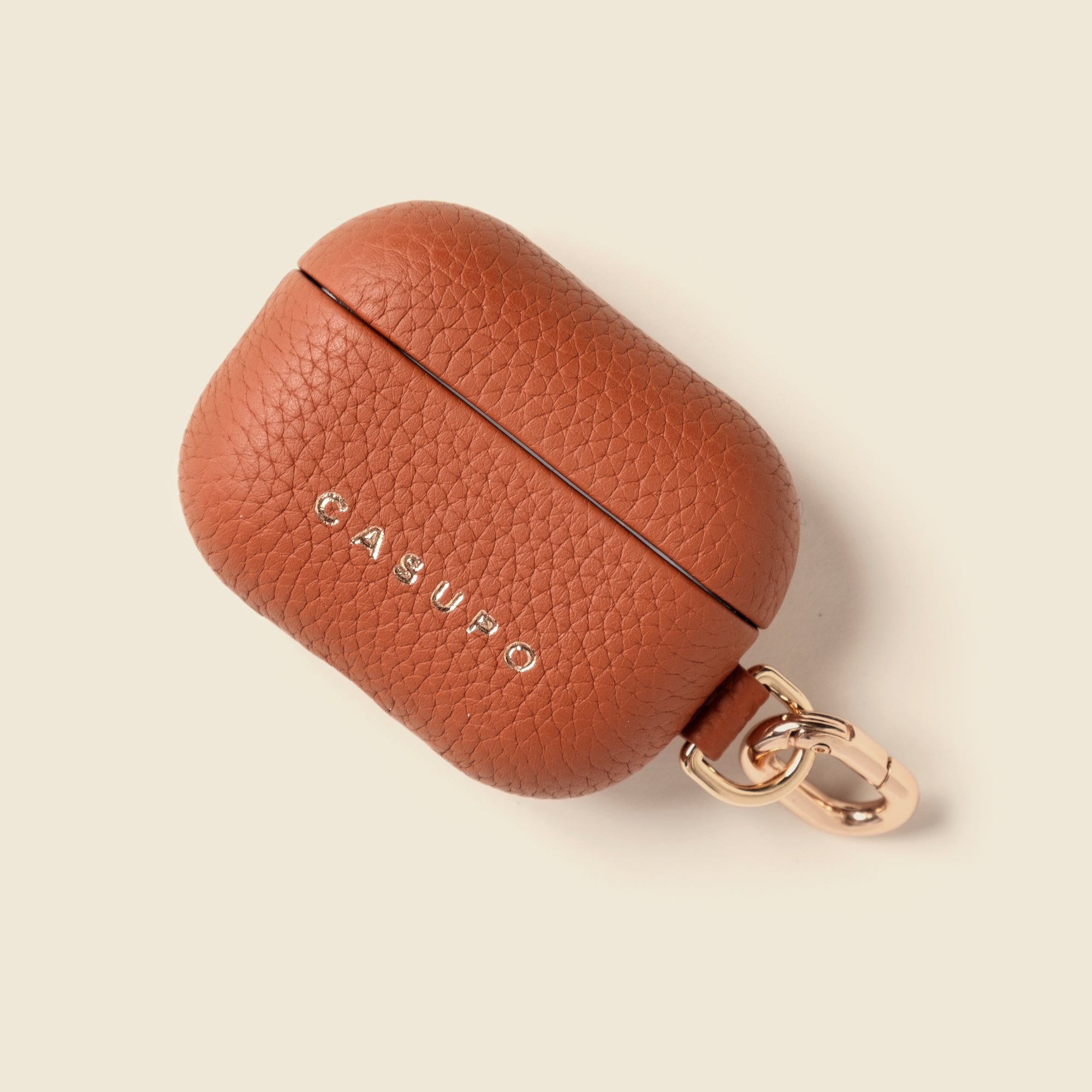 Image of Leather Airpod Case - Tan