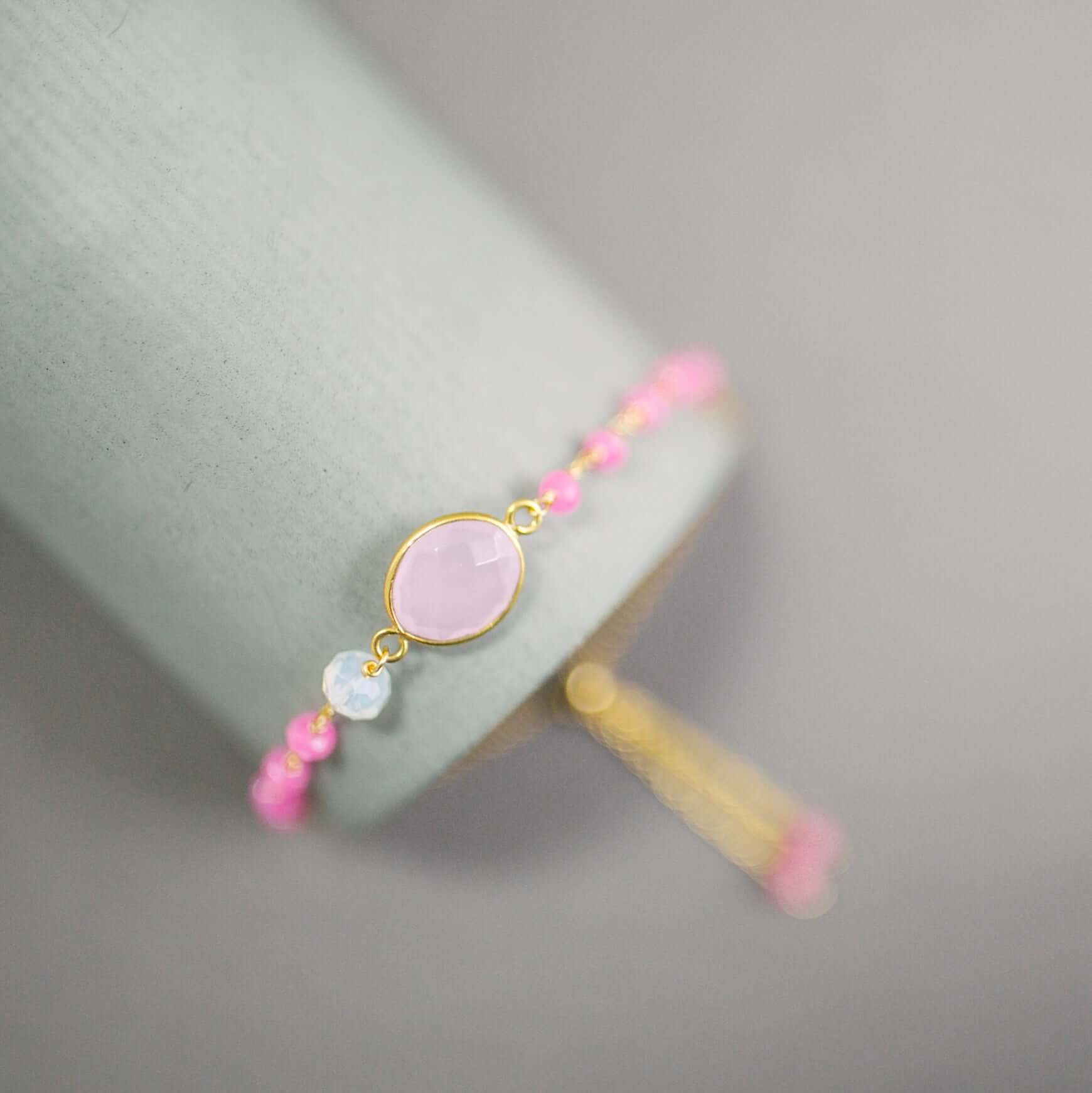 Image of Rose Quartz Bracelet Set