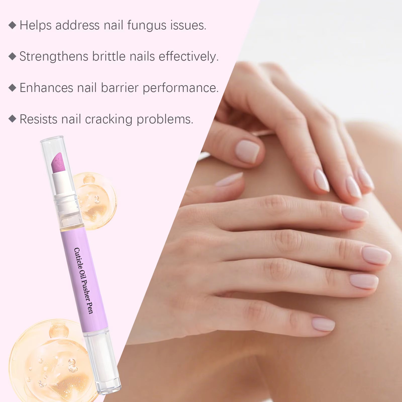Image of Nail Cuticle Oil Pen anti Cracking Strengthening Nourishing Cuticle Repair Remove Dead Skin Beauty Health Nail Nutrition Oil Pen