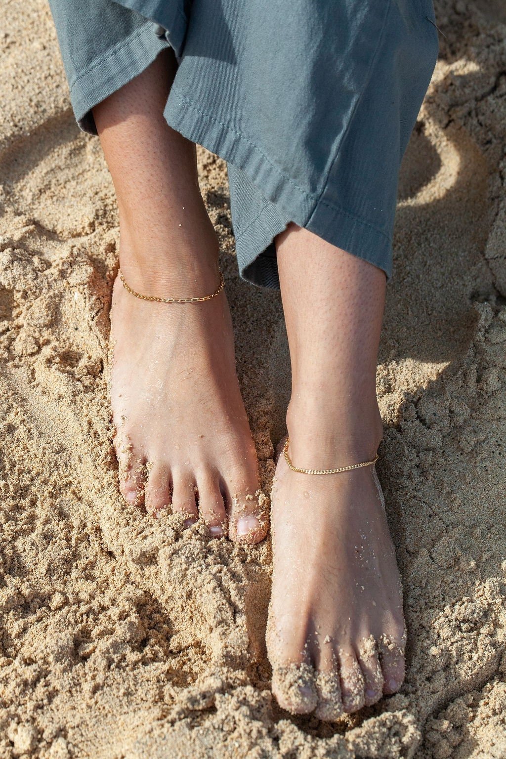 Image of Sale - Classic Paperclip Chain Anklet - Kehlani