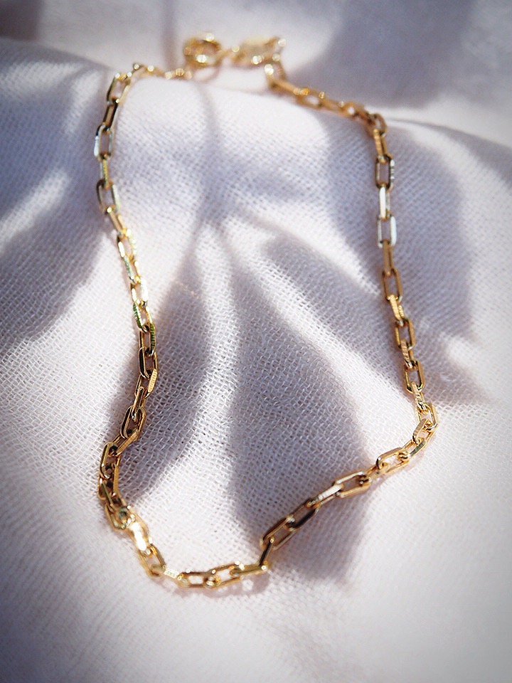 Image of Sale - Classic Paperclip Chain Anklet - Kehlani