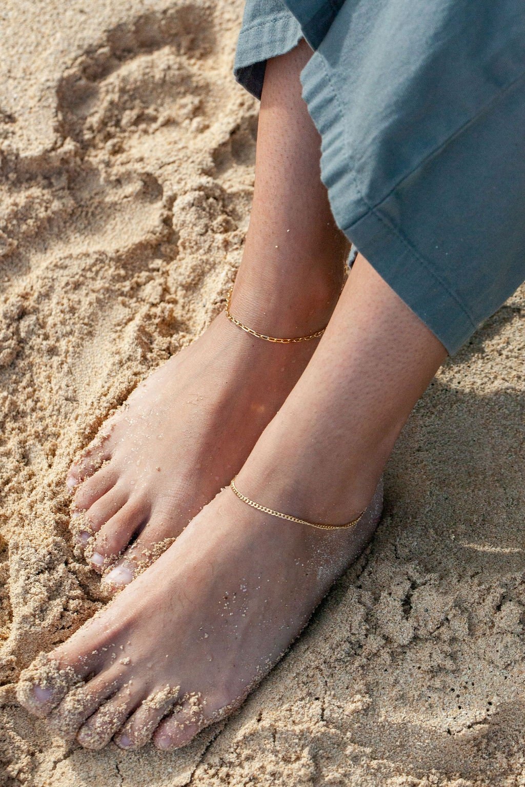 Image of Sale - Classic Paperclip Chain Anklet - Kehlani