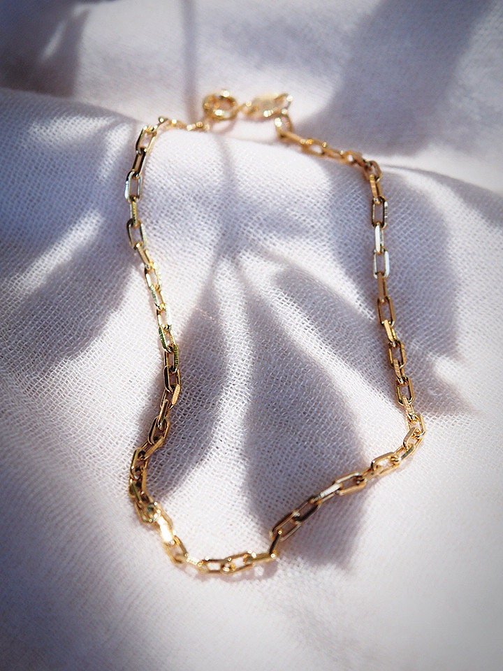 Image of Sale - Classic Paperclip Chain Anklet - Kehlani