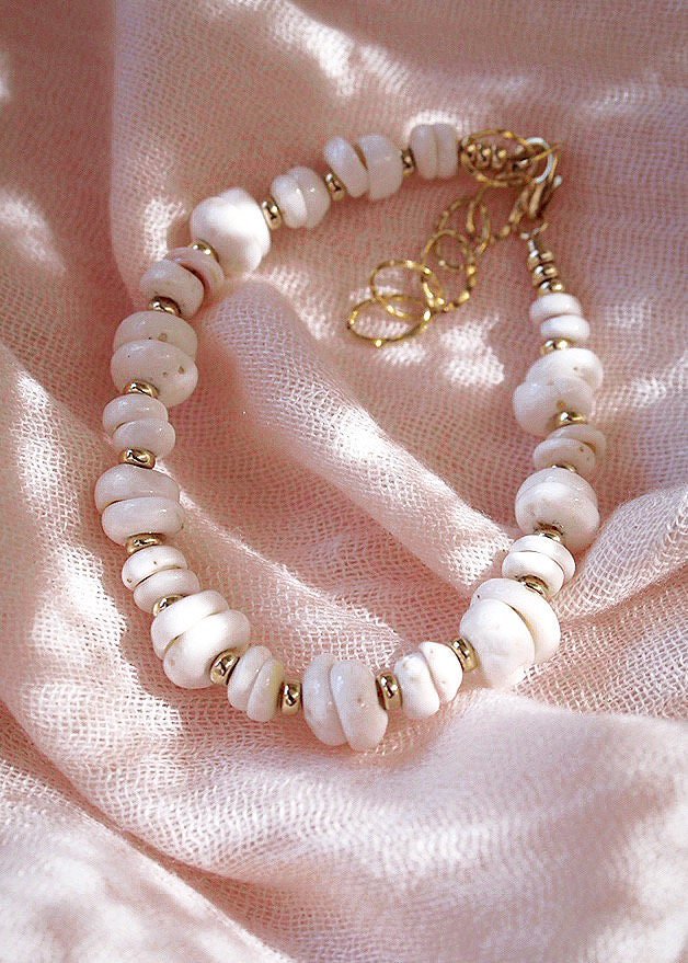 Image of Puka Shell Bracelet - Gold Kahale